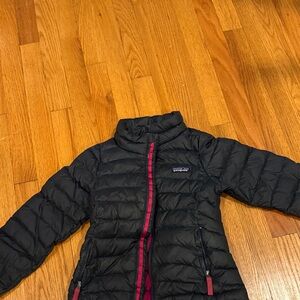 Patagonia Kids Navy and Pink Puffer Jacket